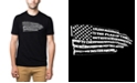 LA Pop Art Men's Premium Blend Word Art Pledge of Allegiance Flag T-shirt